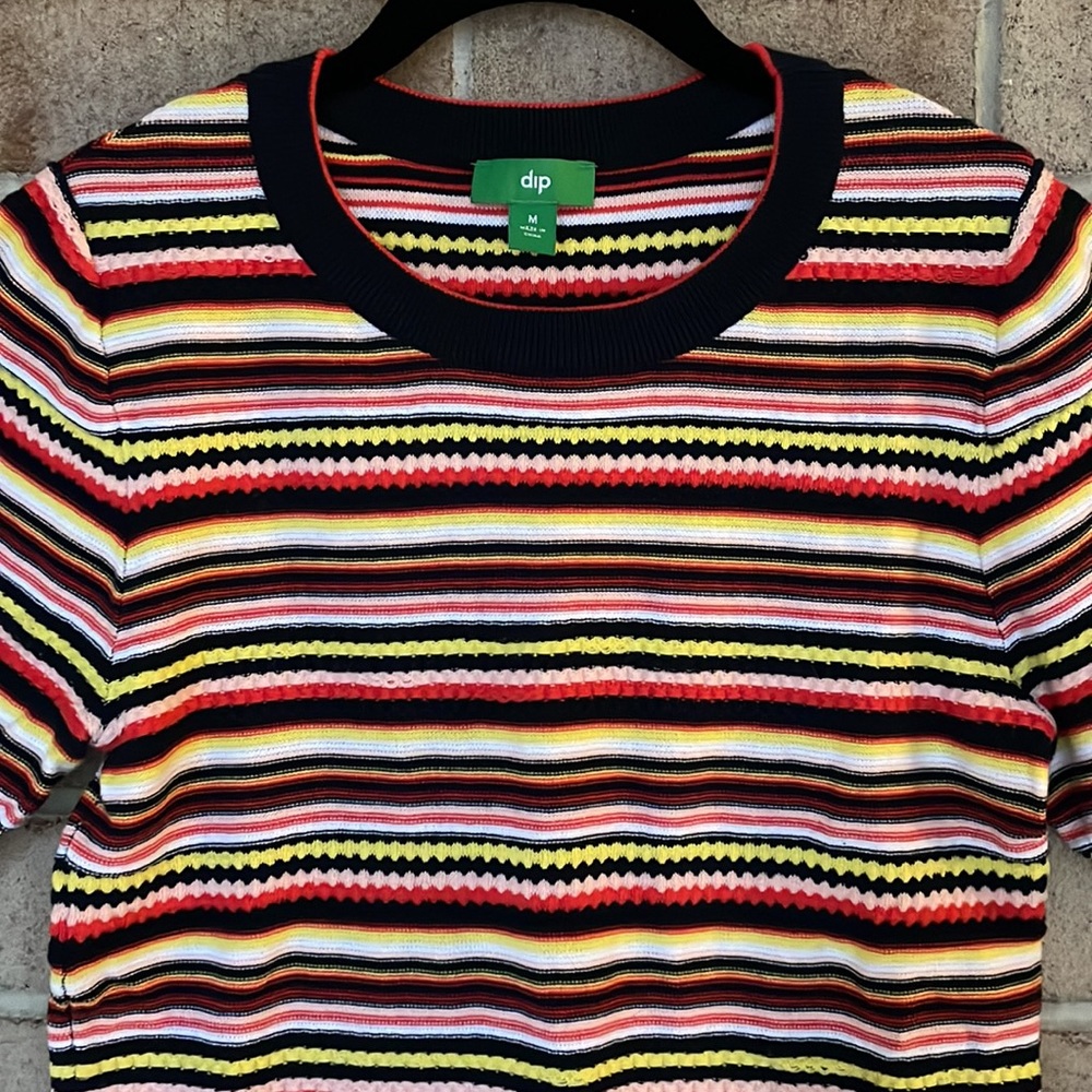 Multicolor Striped Knit Sweater Vest - Picture 2 of 8